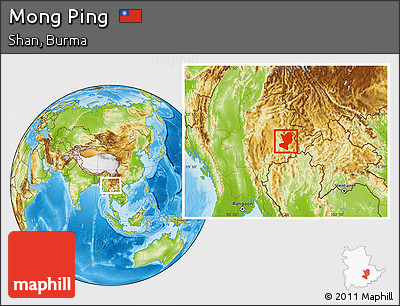 Physical Location Map of Mong Ping
