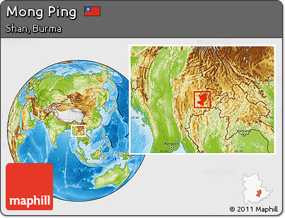 Physical Location Map of Mong Ping