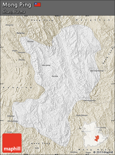 Classic Style Map of Mong Ping