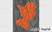 Political Map of Mong Ping, darken, desaturated