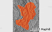 Political Map of Mong Ping, desaturated