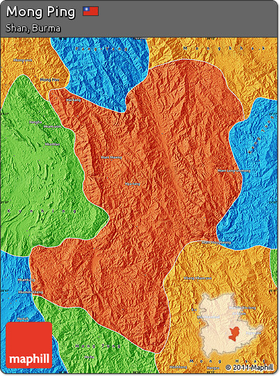 Political Map of Mong Ping