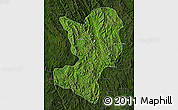 Satellite Map of Mong Ping, darken