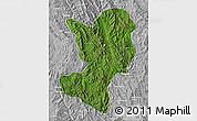 Satellite Map of Mong Ping, lighten, desaturated