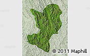 Satellite Map of Mong Ping, lighten