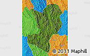 Satellite Map of Mong Ping, political outside