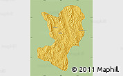 Savanna Style Map of Mong Ping, single color outside