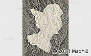 Shaded Relief Map of Mong Ping, darken