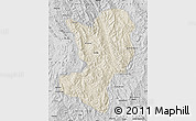 Shaded Relief Map of Mong Ping, desaturated