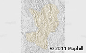 Shaded Relief Map of Mong Ping, lighten, desaturated