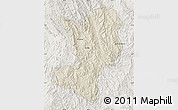 Shaded Relief Map of Mong Ping, lighten