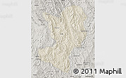 Shaded Relief Map of Mong Ping, semi-desaturated