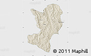 Shaded Relief Map of Mong Ping, single color outside
