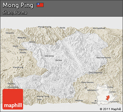 Classic Style Panoramic Map of Mong Ping
