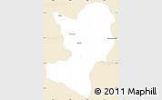 Classic Style Simple Map of Mong Ping, single color outside