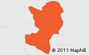 Political Simple Map of Mong Ping, cropped outside