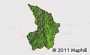 Satellite 3D Map of Mong Tung, cropped outside