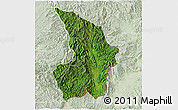 Satellite 3D Map of Mong Tung, lighten