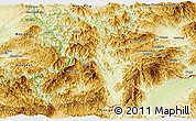 Physical Panoramic Map of Mong Tung
