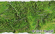 Satellite Panoramic Map of Mong Tung