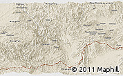 Shaded Relief Panoramic Map of Mong Tung