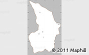 Gray Simple Map of Mong Tung, cropped outside