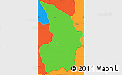 Political Simple Map of Mong Tung