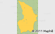 Savanna Style Simple Map of Mong Tung