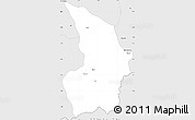 Silver Style Simple Map of Mong Tung