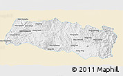 Classic Style 3D Map of Mong Yang, single color outside