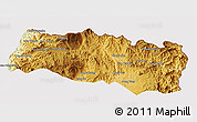 Physical 3D Map of Mong Yang, cropped outside