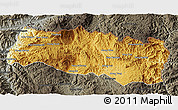 Physical 3D Map of Mong Yang, darken, semi-desaturated