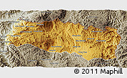 Physical 3D Map of Mong Yang, semi-desaturated
