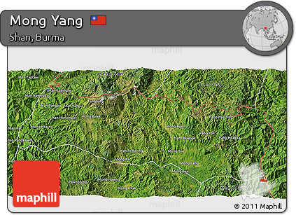 Satellite 3D Map of Mong Yang