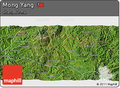 Satellite 3D Map of Mong Yang