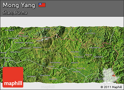 Satellite 3D Map of Mong Yang