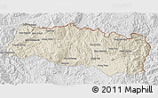 Shaded Relief 3D Map of Mong Yang, lighten, desaturated