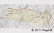 Shaded Relief 3D Map of Mong Yang, lighten, semi-desaturated