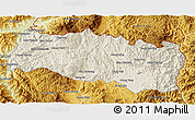 Shaded Relief 3D Map of Mong Yang, physical outside