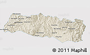 Shaded Relief 3D Map of Mong Yang, single color outside