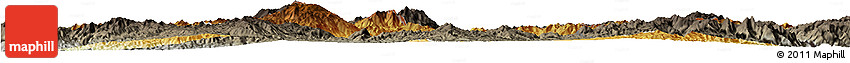 Physical Horizon Map of Mong Yang, darken, semi-desaturated