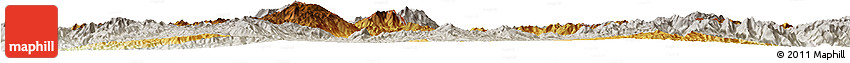 Physical Horizon Map of Mong Yang, lighten, semi-desaturated