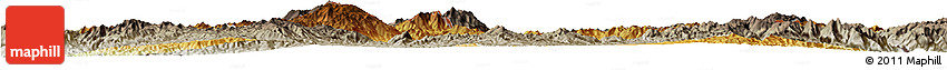 Physical Horizon Map of Mong Yang, semi-desaturated