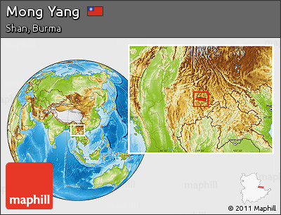Physical Location Map of Mong Yang