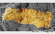 Physical Map of Mong Yang, darken, desaturated