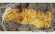 Physical Map of Mong Yang, darken, semi-desaturated