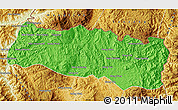 Political Map of Mong Yang, physical outside