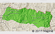 Political Map of Mong Yang, shaded relief outside