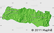 Political Map of Mong Yang, single color outside