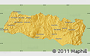 Savanna Style Map of Mong Yang, single color outside